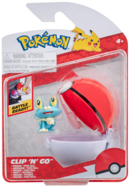 Pokemon Clip N Go: 2-Inch Battle Figure & Poke Ball