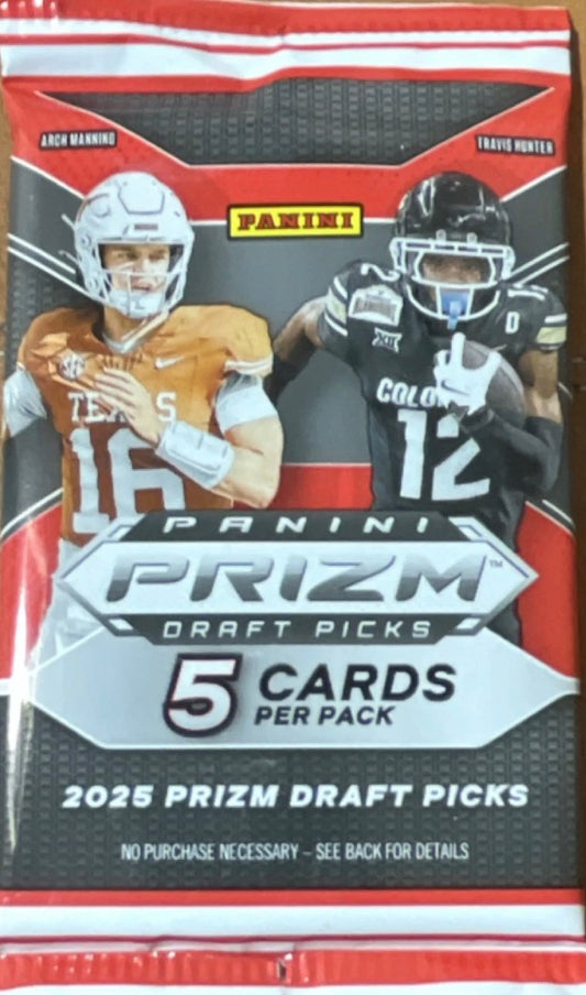 2025 Panini Prizm Draft Picks Football Blaster Pack (5 Cards)