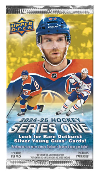 2024-25 Upper Deck Series 1 Hockey Blaster Pack (12 Cards)