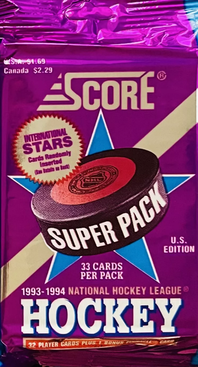 1993-94 Score US Edition Hockey Super Pack (33 Cards)
