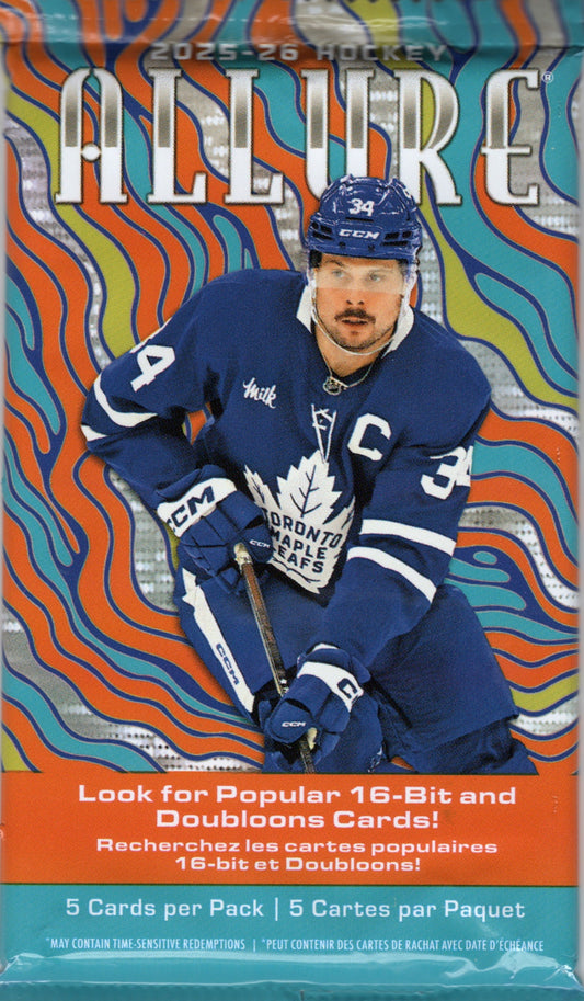 2025-26 Upper Deck Allure Hockey Blaster Pack (5 Cards)