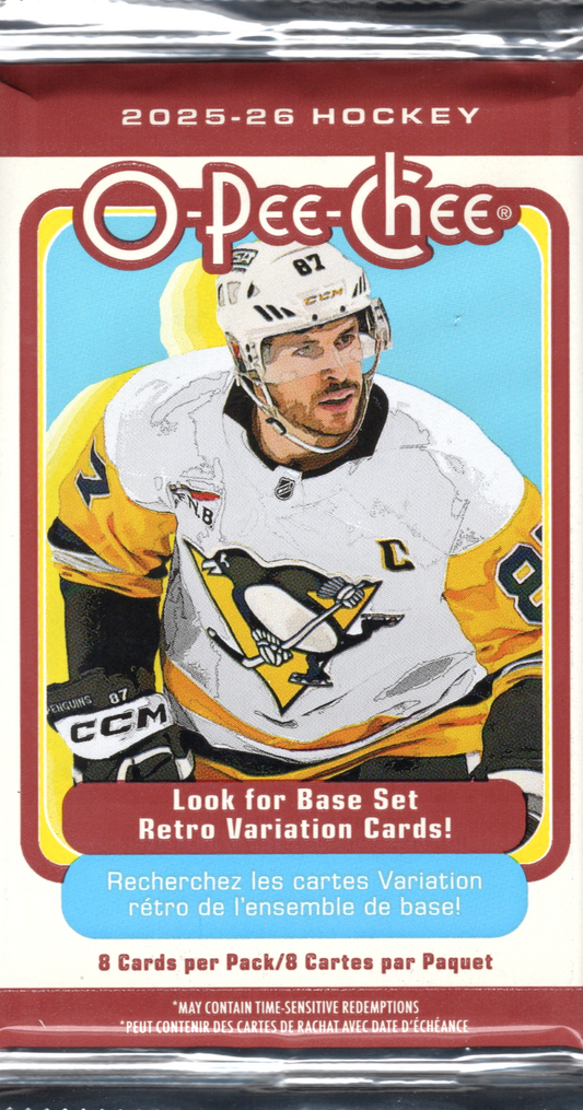 2025-26 Upper Deck O-Pee-Chee Hockey Blaster Pack (8 Cards)