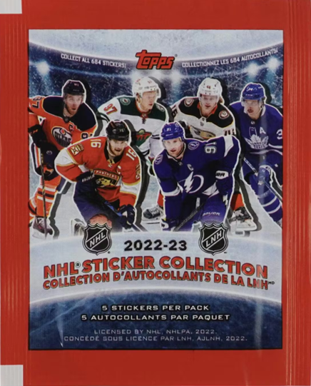 2022-23 Topps NHL Sticker Collection Box (50 Packs)