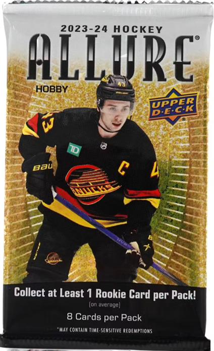 2023-24 Upper Deck Allure Hockey Hobby Pack (8 Cards)