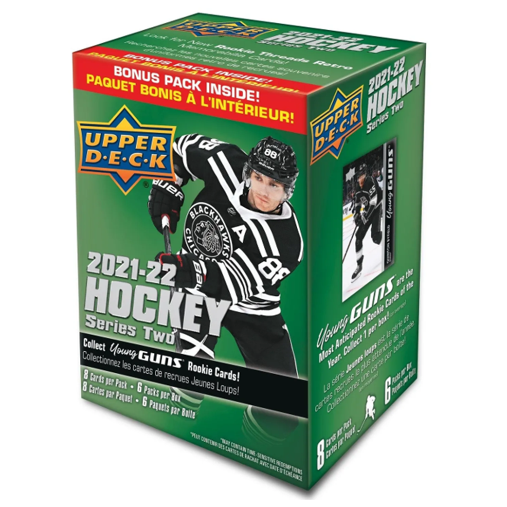 2021-22 Upper Deck Series 2 Hockey Blaster Box (6 Packs)