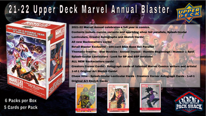 2021-22 Upper deck Marvel Annual Blaster Box (6 Packs)