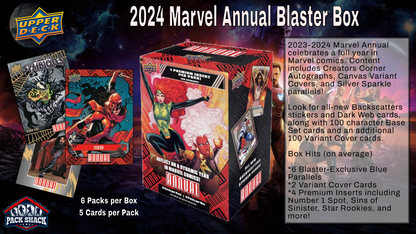 2023-24 Upper Deck Marvel Annual Blaster Box (6 Packs)