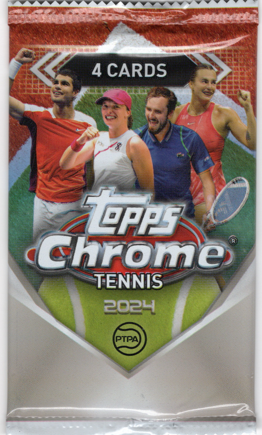 2024 Topps Chrome Tennis Blaster Pack (4 Cards)