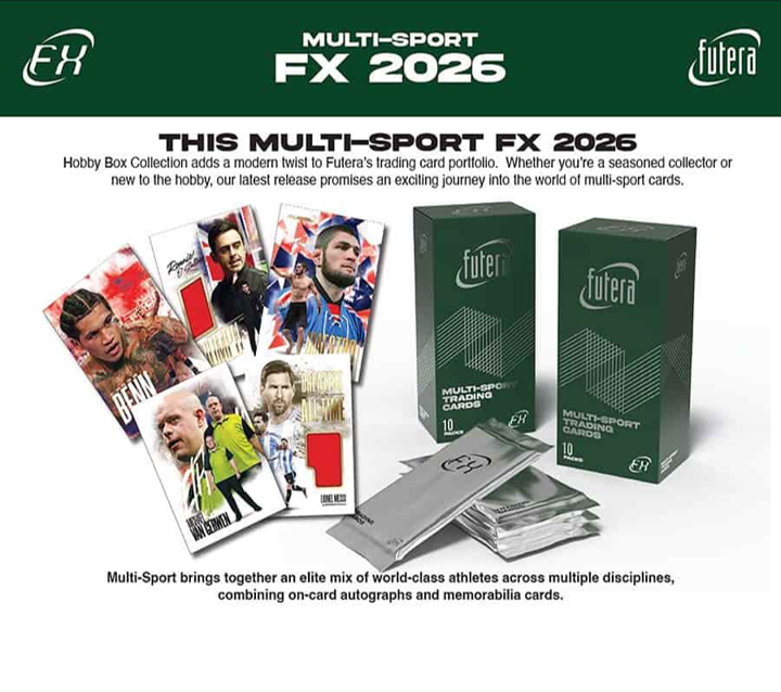 2026 Futera Mult-Sport FX Series 1 Hobby Pack (1 Pack)