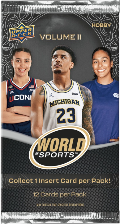 2026 Upper Deck World of Sports Vol. 2 Hobby Pack (12 Cards)