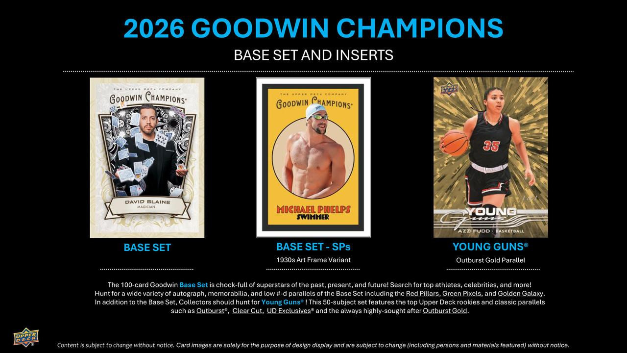2026 Upper Deck Goodwin Champions Hobby Pack (5 Cards)