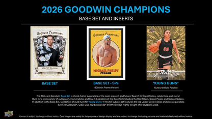 2026 Upper Deck Goodwin Champions Hobby Pack (5 Cards)
