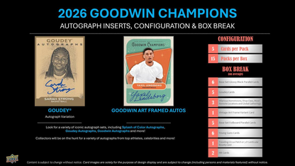 2026 Upper Deck Goodwin Champions Hobby Pack (5 Cards)