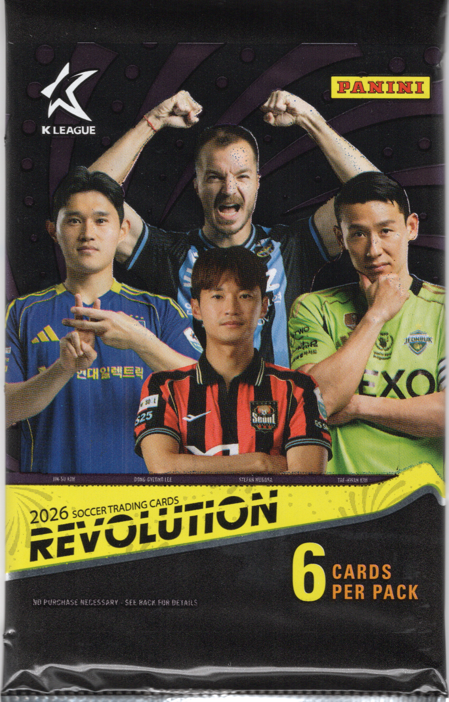 2025-26 Panini Revolution K League Soccer Hobby Pack (6 Cards)