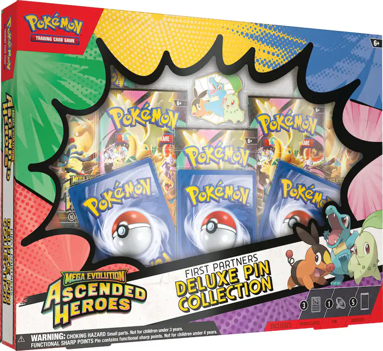 Pokemon: ASCENDED HEROES Deluxe Pin Collection (5 Packs)