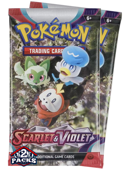 Pokemon Scarlet & Violet Booster 2pks (10 Cards Each)