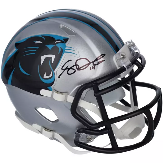 Sam Darnold Panthers Autographed Riddell Speed Mini Helmet - FANATICS Authentic