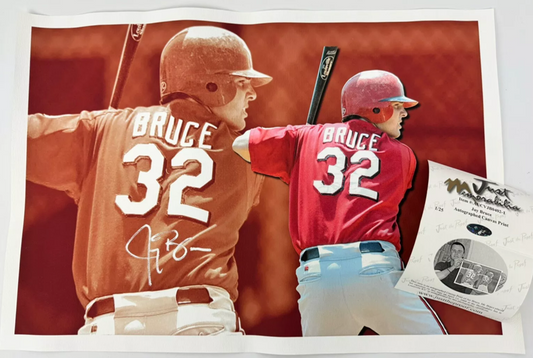 Jay Bruce Cincinnati Reds Autographed 13"x19" Canvas Print Limited: 1/25 - COA