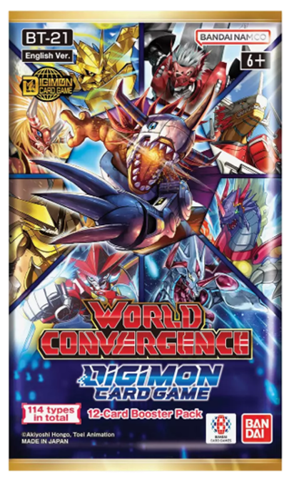 Digimon TCG: World Convergence (BT21) Booster Pack (12 Cards)