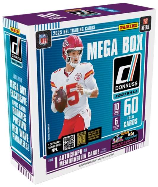 2025 Panini Donruss Football Mega Box (6 Packs)