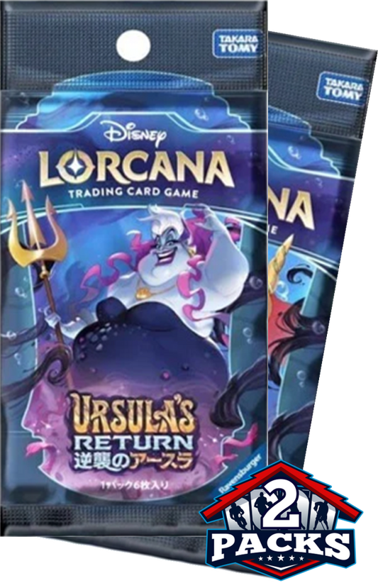 Disney Lorcana: Ursula's Return (JPN) Booster 2pk (6 Cards Each)