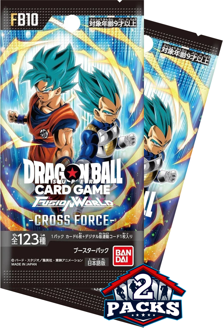 Dragon Ball Super: CROSS FORCE (FB10) Japanese Booster 2pk (6 Cards)