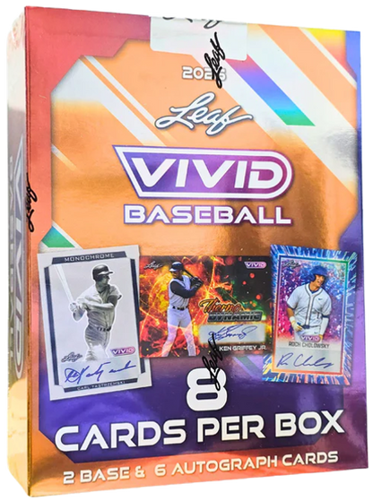 2025 Leaf Vivid Baseball Hobby Box (8 Cards)