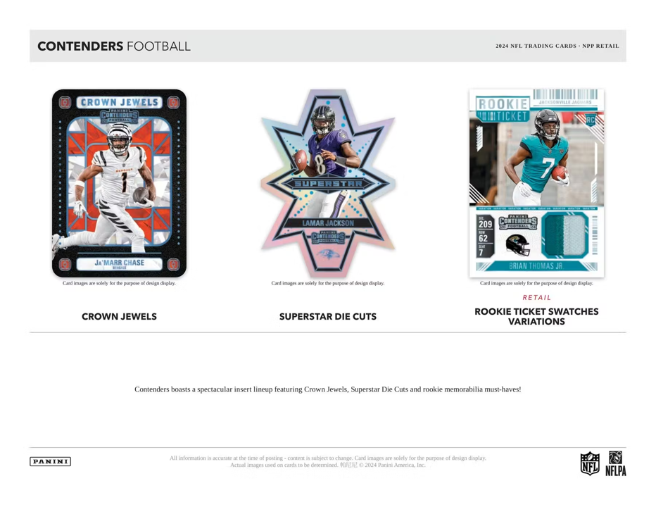 2024 Panini Contenders Football Blaster Box (5 Packs)