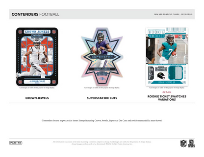 2024 Panini Contenders Football Blaster Box (5 Packs)