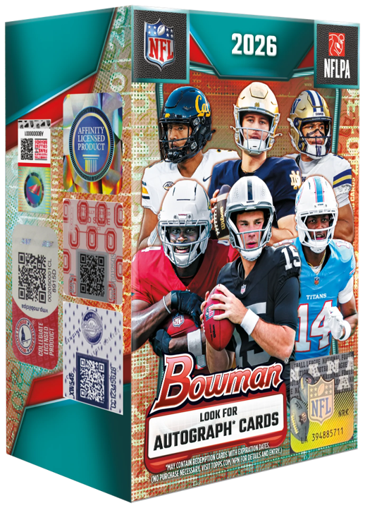 2026 Bowman Football Value Box (6 Packs)