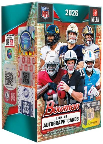 2026 Bowman Football Value Box (6 Packs)