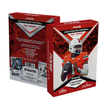 2025 Pulse Stratos Heat Seekers Football Hobby Box (1 Auto)