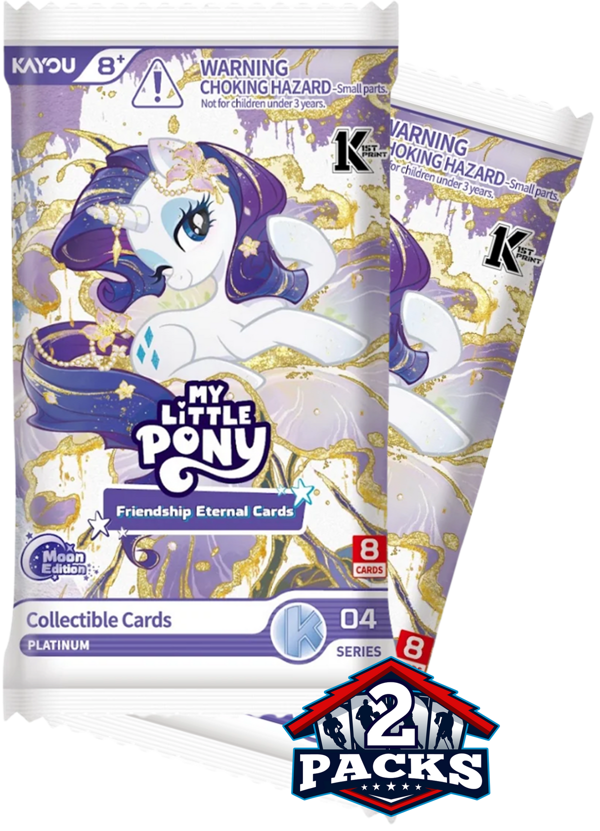 MY LITTLE PONY: Friendship Eternal - Moon Edition Series 4 Trading Card 2pk (8 Cards)