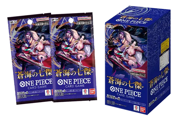 One Piece: AZURE SEA'S SEVEN (OP14) Japanese Booster 2pk (6 Cards each)