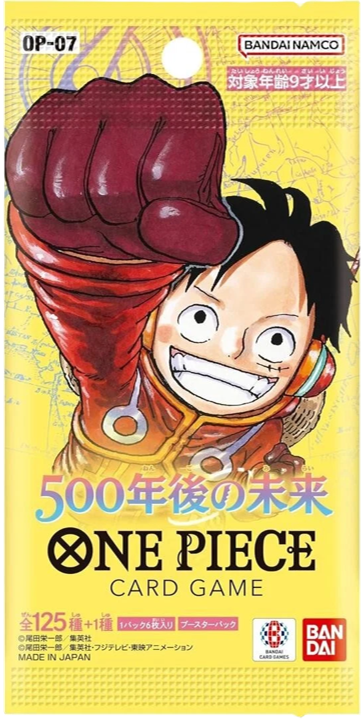 One Piece TCG: OP07 500 Years in the Future Japanese Booster Pack (6 Cards)