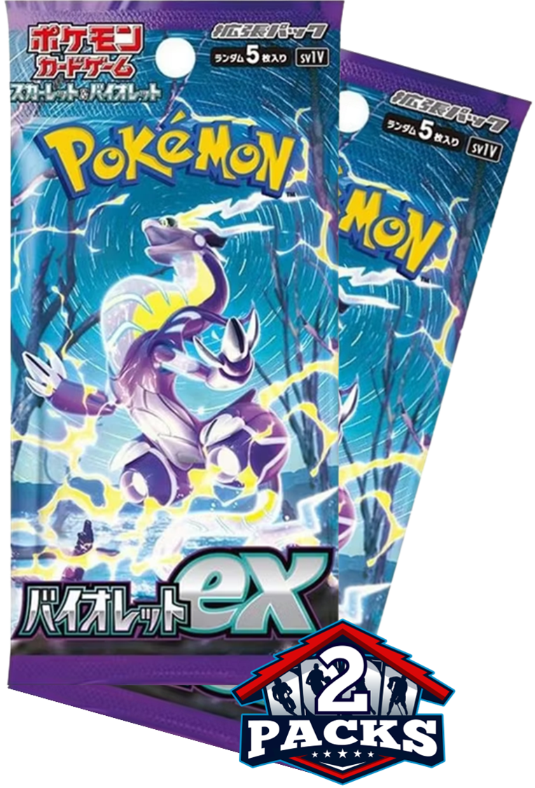 Pokemon: VIOLET ex (sv1V) Japanese Booster 2pk (5 Cards Each)