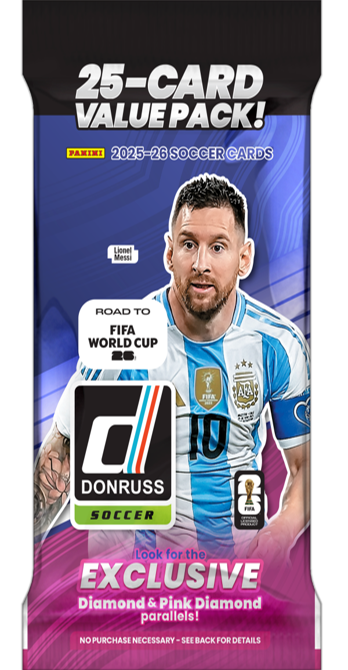 2026 Panini Donruss Road to the World Cup Soccer Value Pack (25 Cards)