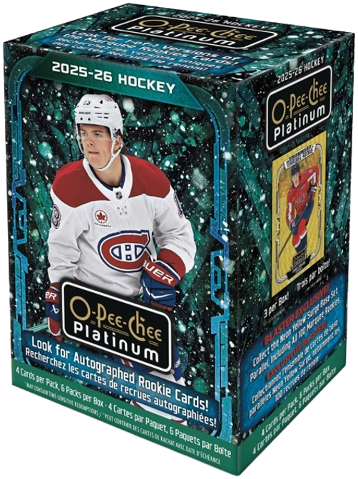 2025-26 Upper Deck O-Pee-Chee Platinum Hockey Blaster Box (6 Packs)