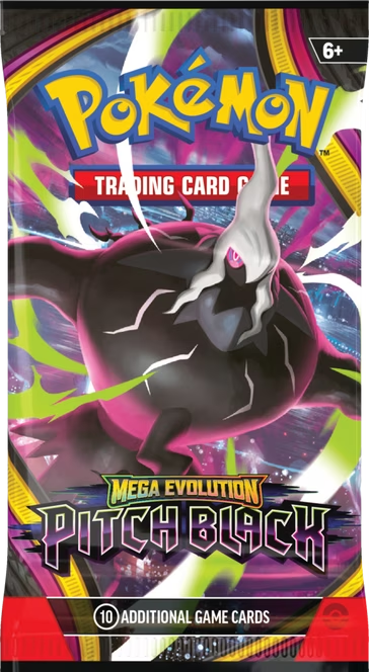 Pokemon: Mega Evolution PITCH BLACK English Booster Pack (10 Cards)