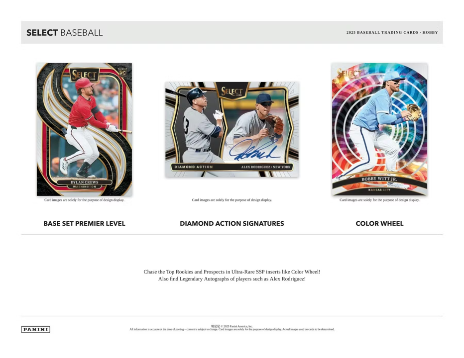 2025 Panini Select Baseball Hobby Pack (5 Cards)