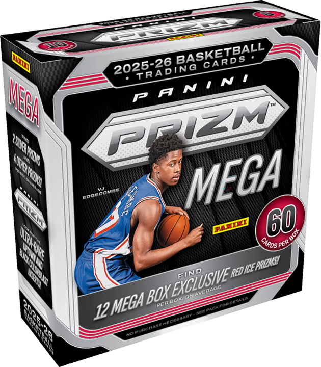 2025-26 Panini Prizm Basketball Mega Box (6 Packs)