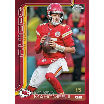 2025 Topps Chrome Football Blaster Pack (4 Cards)