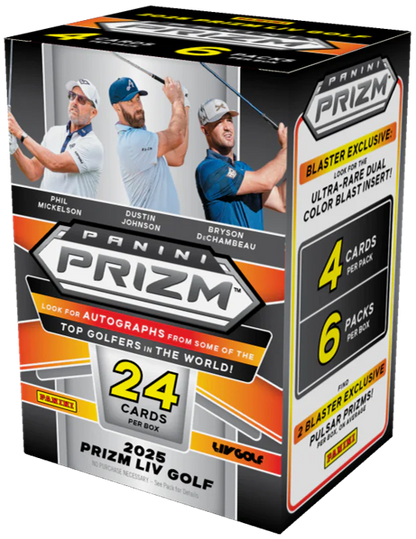 2025 Panini Prizm LIV Golf Blaster Box (6 packs)