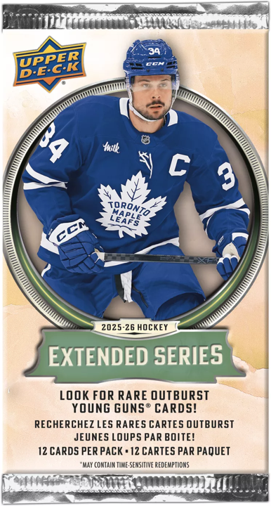 2025-26 Upper Deck Extended Series Hockey Blaster Box (4 Packs)
