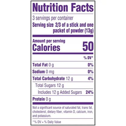 Lik-M-Aid FUN DIP: Razz Apple/ Cherry Yum/ Grape Yum (1.4oz Pack)