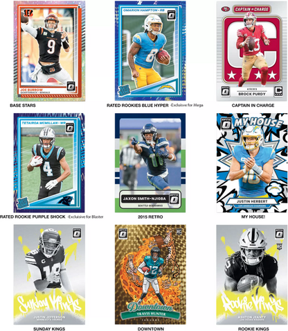 2025 Panini Optic Football Mega Box Pack (7 Cards)