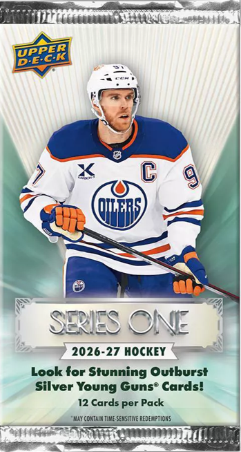 2026-27 Upper Deck Series 1 Hockey Blaster Box (4 Packs)