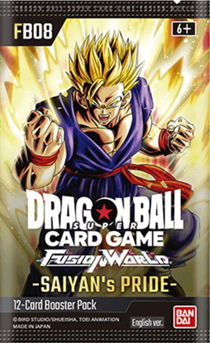 Dragon Ball Super: Fusion World Saiyan's Pride (FB08) Booster Pack (12 Cards)