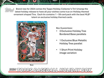 2024 Topps Holiday Baseball Tin (59 Cards)