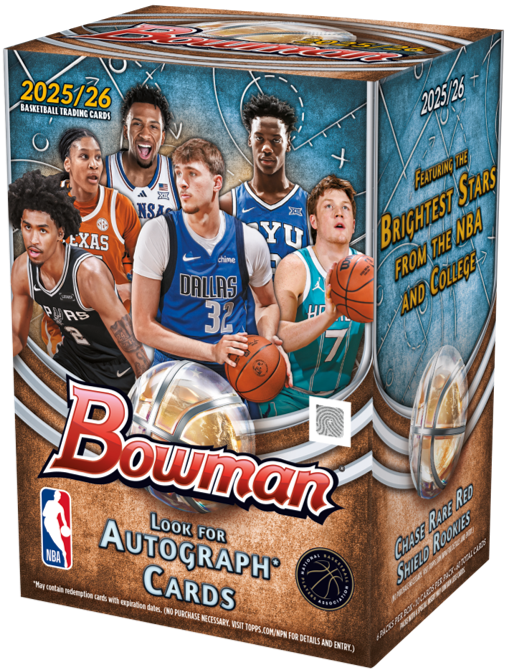 2025-26 Bowman Basketball Value Box (6 Packs)